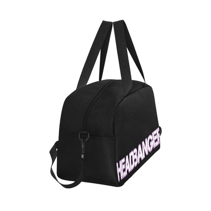 HeadBanger BlK Travel Bag with shoe compartment (Black) - Garden Of EDM