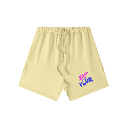 Keep It PLUR Oversized Shorts - Garden Of EDM