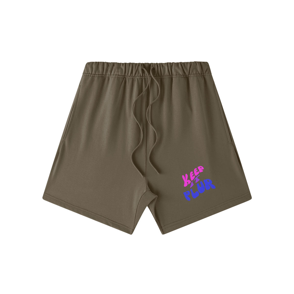 Keep It PLUR Oversized Shorts - Garden Of EDM