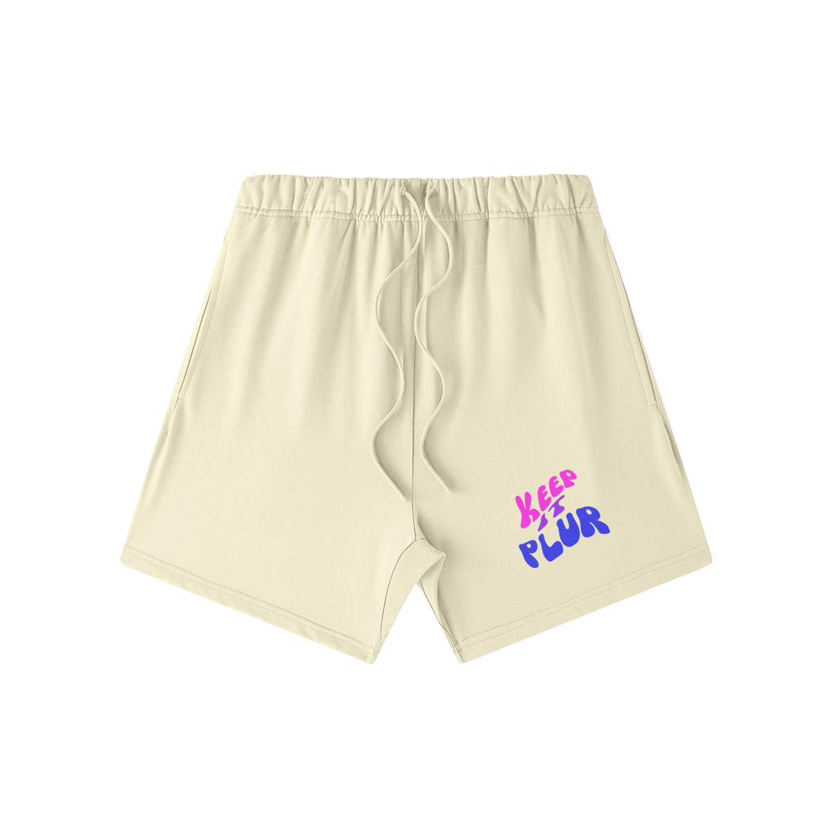 Keep It PLUR Oversized Shorts - Garden Of EDM